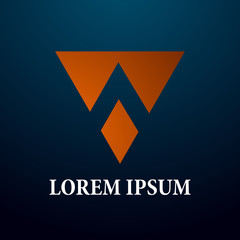 abstract geometry logo icon for technology company