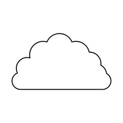 cloud line vector icon