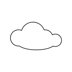 cloud line vector icon