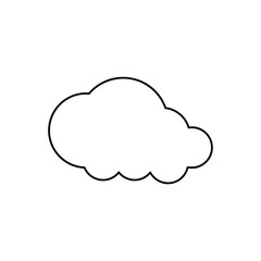 cloud line vector icon