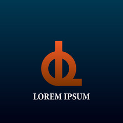 Obraz premium initial letter logo icon for business company