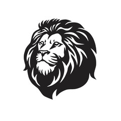 Wild Lion Vector Icon Logo Mascot Template Design