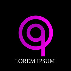 initial letter logo icon for business company