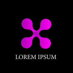 initial letter logo icon for business company