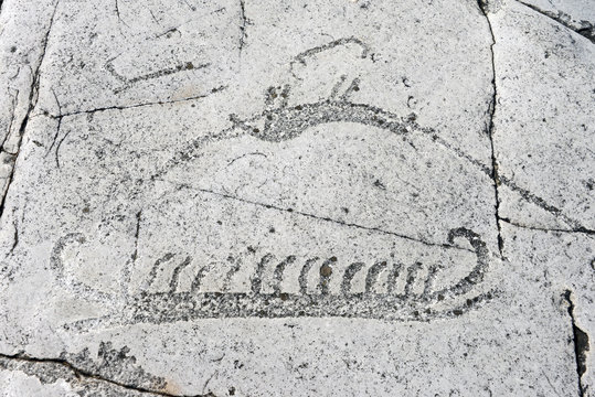 Felsritzungen aus der Bronzezeit in Schweden