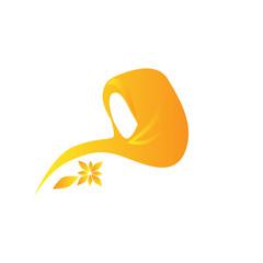 hijab logo icon for women fashion
