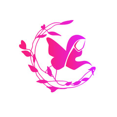 hijab logo icon for women fashion