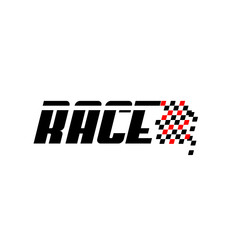 Race logo icon for racing company