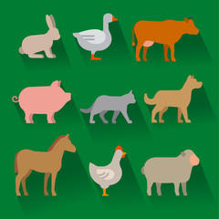 farm animals icons