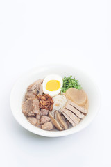 Thai noodle on white background