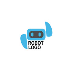 Robot logo icon for technology company