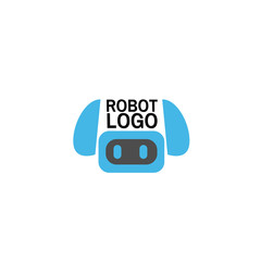 Robot logo icon for technology company