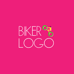 biker logo for sport team