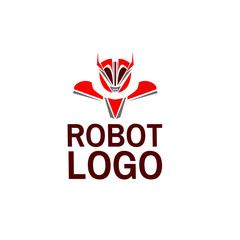 Robot logo for technology company