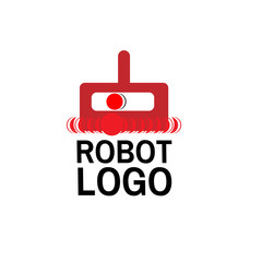 Robot logo for technology company