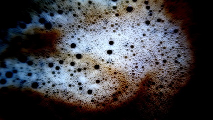 Unusual coffee foam