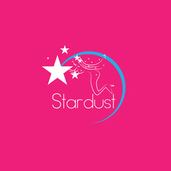 stardust logo with fairy illustration