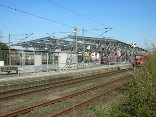 Obraz premium Bahnsteighalle Rendsburg
