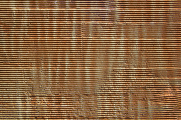 Obraz premium bright yellow white gray old concrete wall with damages. horizontal lines. rough surface texture