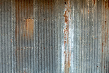 Zinc wall background, Zinc metal sheets texture background. - Image