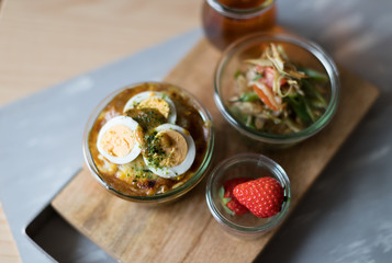 カレードリアとサラダ