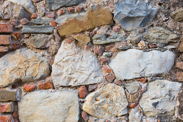 road surface made of natural stone