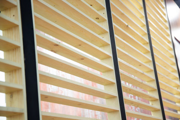 Beautiful natural textured wooden wall