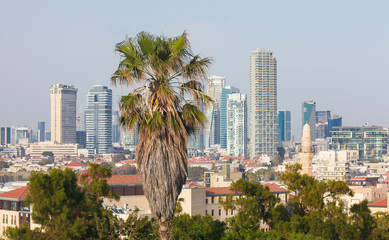 Skyline of Tel Aviv, Israel