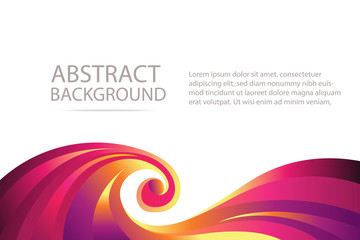 colorful abstract  violet and orange wave background banner and wallpaper