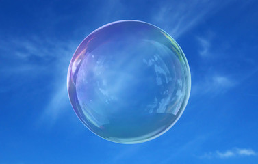soap bubble sky lightness fragility 