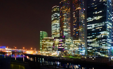 View of the night city.