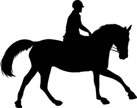 recommend clip art: horse riding silhouette