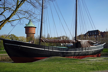 Cuxhaven Wasserturm Schiff