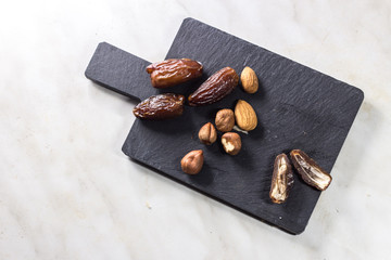 chocolate with hazelnuts and almonds