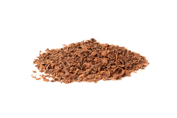 Chocolate bar isolated on white background. 