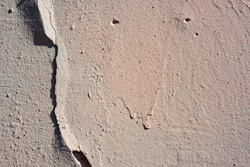 Broken wall in the cracks