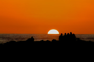 Sunset at a Portuguese Beach
