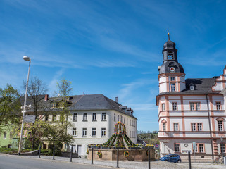 Obraz premium Rathaus von Schleiz in Thüringen