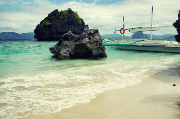 Naklejka premium El Nido. Palawan. Beautiful Philippine Islands.