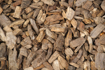 Wood chips background.