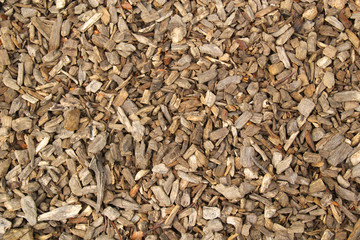 Wood chips background.