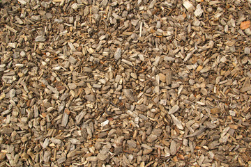 Wood chips background.