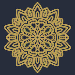 mandala flower illustration vector