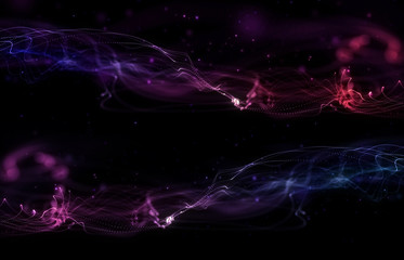 Colorful wave abstract background