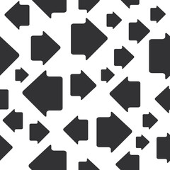 Arrows seamless pattern of silhouettes