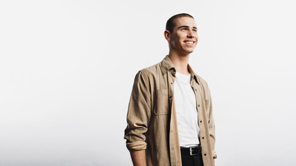 Portrait of smiling young man