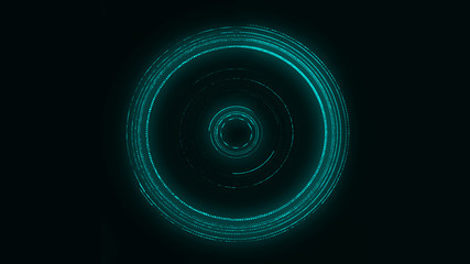 Cyan circle hud