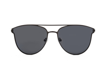 Gray Sunglasses, front view isolated on white background