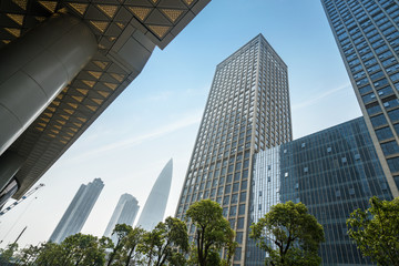 Naklejka premium The skyscraper is in shenzhen, China