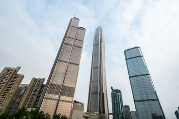 Fototapeta na wymiar The skyscraper is in shenzhen, China